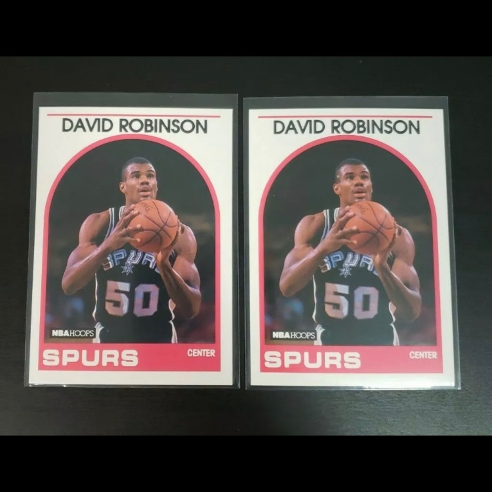 Nba HOOPS 89 David Robinson Rookie yr 2 card lot!